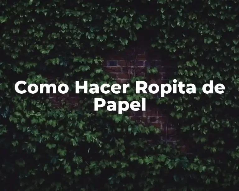 Como Hacer Ropita de Papel