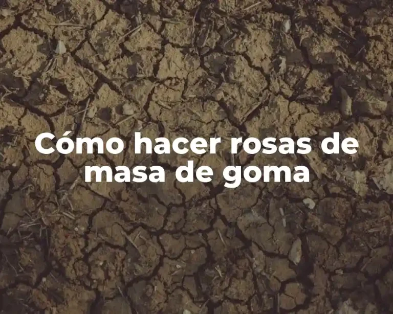 Cómo hacer rosas de masa de goma