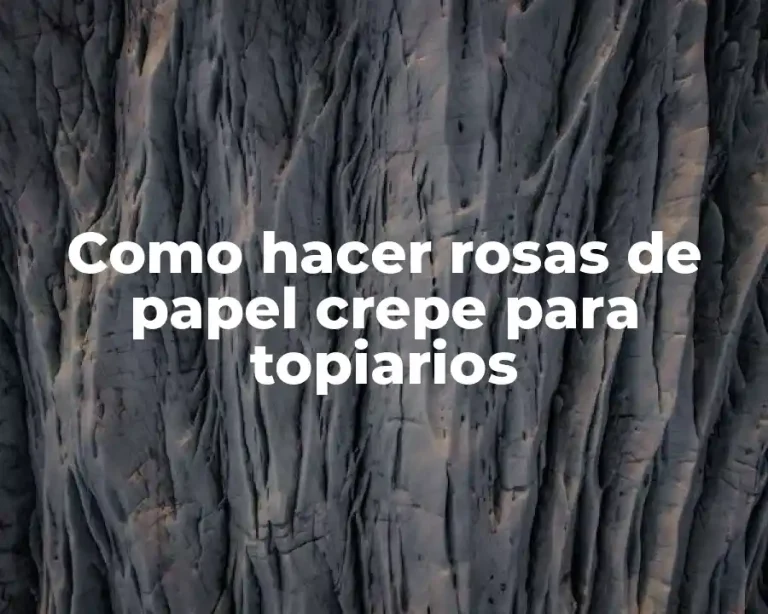 Como hacer rosas de papel crepe para topiarios