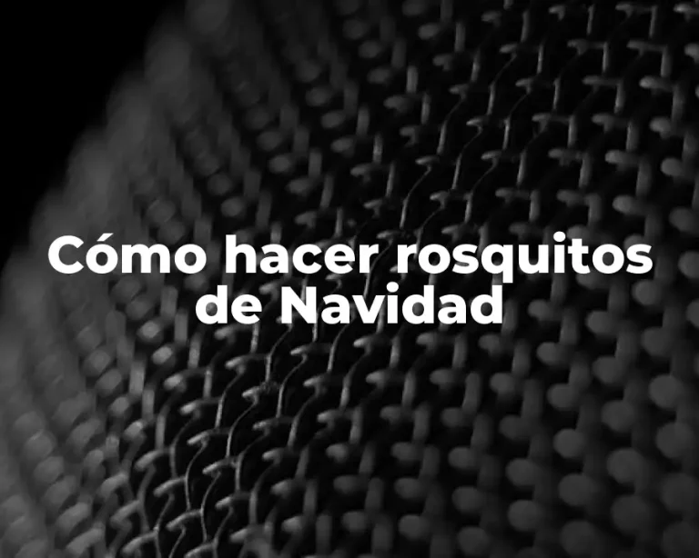 Cómo hacer rosquitos de Navidad