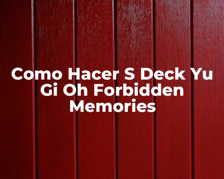 Como Hacer S Deck Yu Gi Oh Forbidden Memories