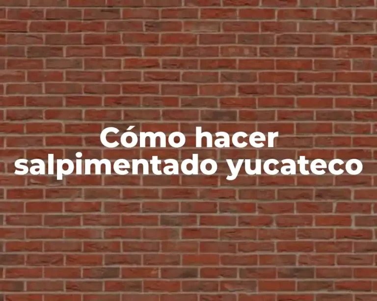 Cómo hacer salpimentado yucateco