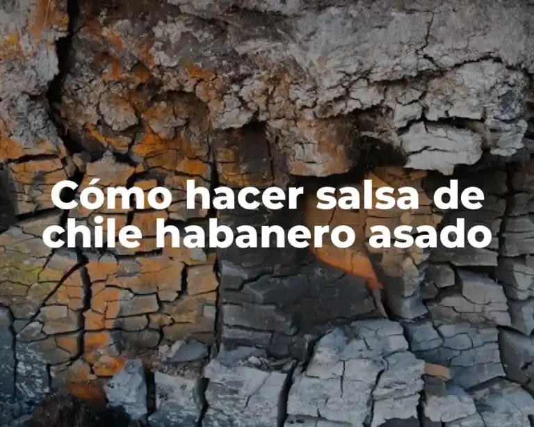 Cómo hacer salsa de chile habanero asado