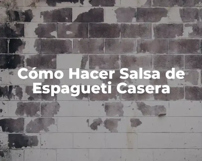 Cómo Hacer Salsa de Espagueti Casera