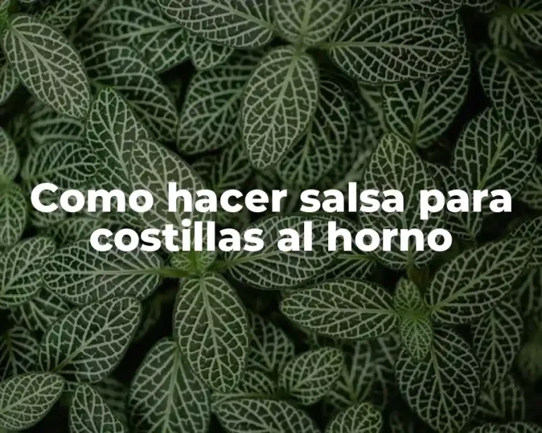 Como hacer salsa para costillas al horno
