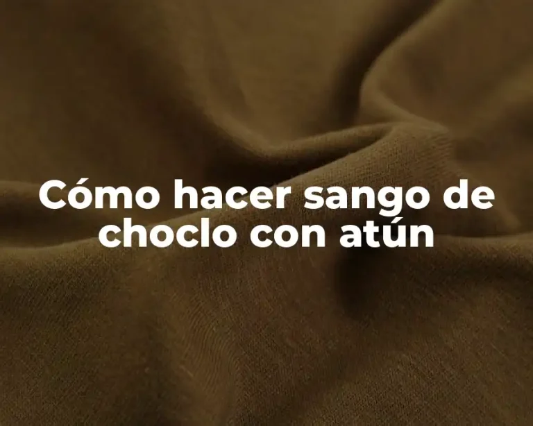 Cómo hacer sango de choclo con atún