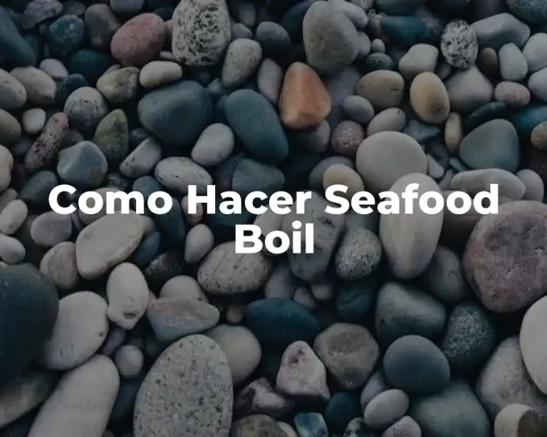Como Hacer Seafood Boil