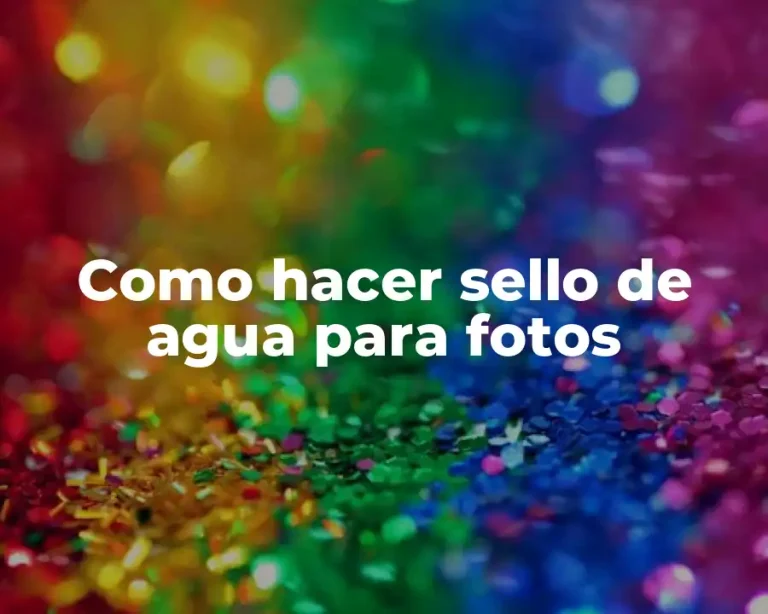 Como hacer sello de agua para fotos