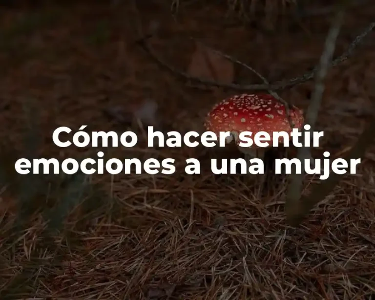 Cómo hacer sentir emociones a una mujer