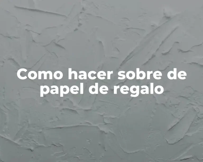 Como hacer sobre de papel de regalo