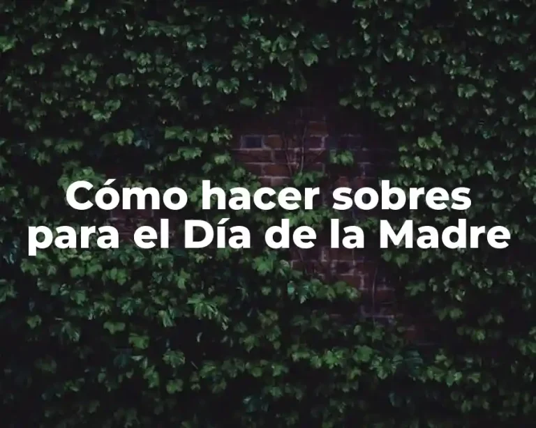 Cómo hacer sobres para el Día de la Madre