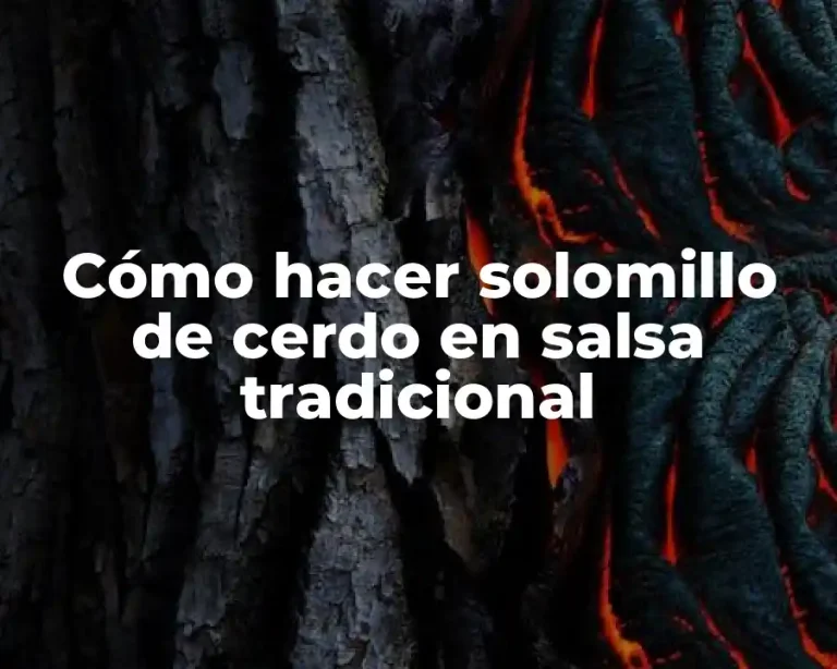 Cómo hacer solomillo de cerdo en salsa tradicional
