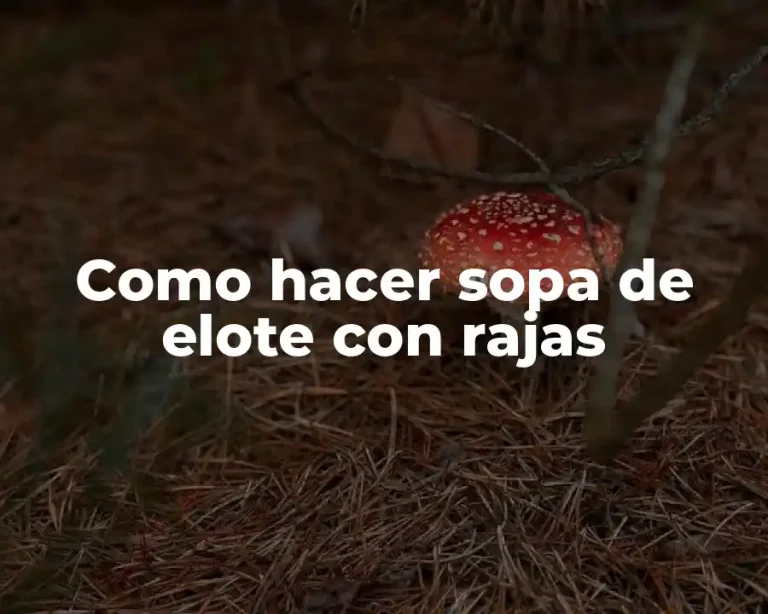 Como hacer sopa de elote con rajas