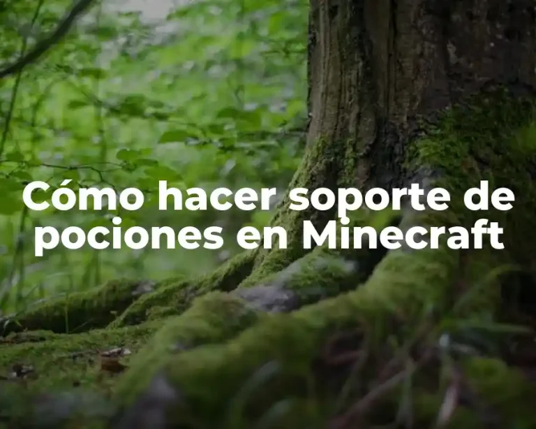 Cómo hacer soporte de pociones en Minecraft