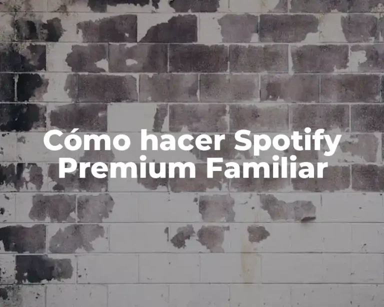 Cómo hacer Spotify Premium Familiar