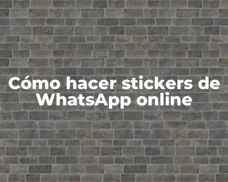 Cómo hacer stickers de WhatsApp online