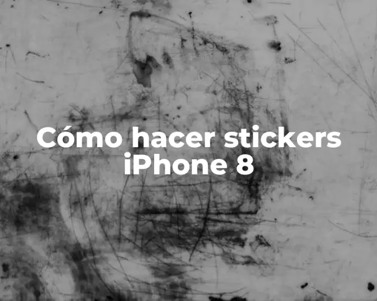 Cómo hacer stickers iPhone 8