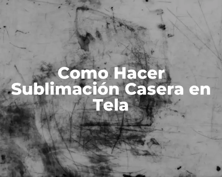 Como Hacer Sublimación Casera en Tela