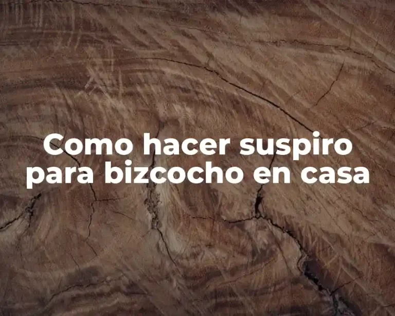 Como hacer suspiro para bizcocho en casa