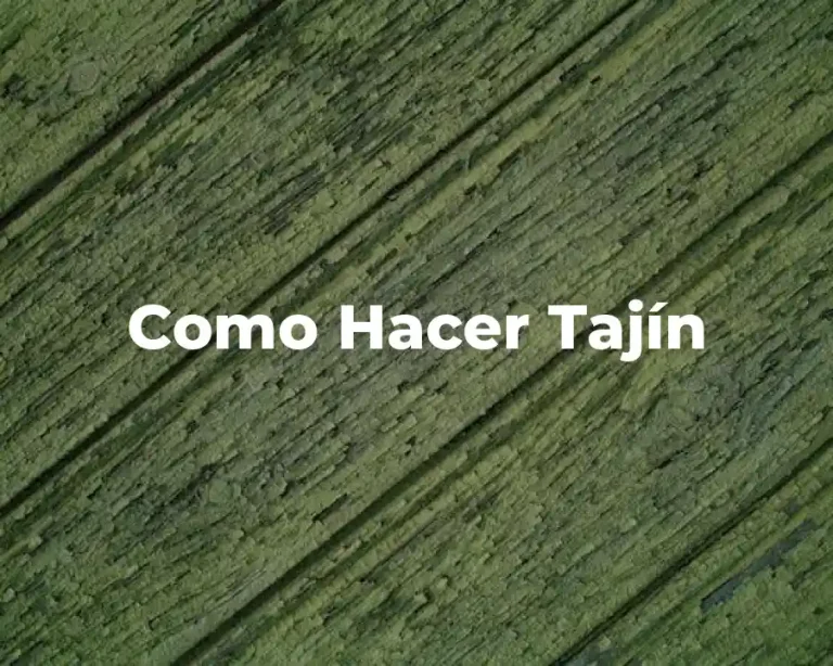 Como Hacer Tajín