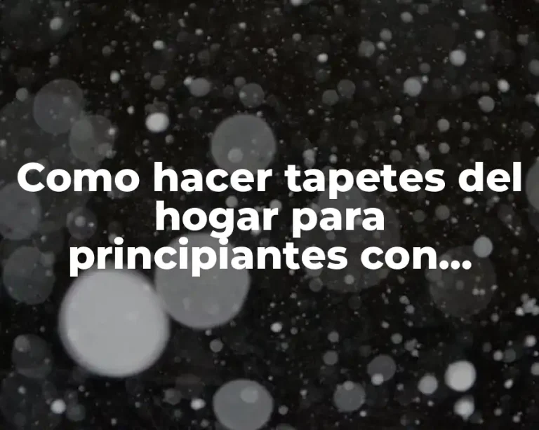 Como hacer tapetes del hogar para principiantes con crochet