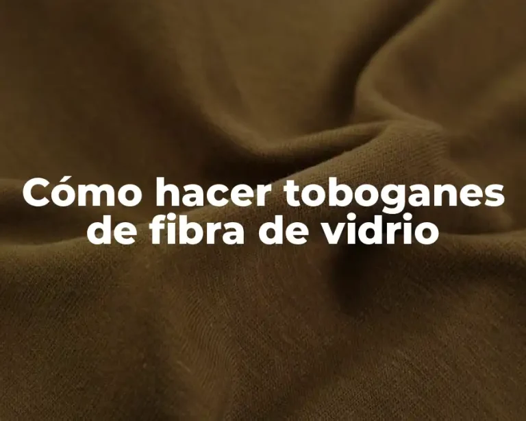 Cómo hacer toboganes de fibra de vidrio