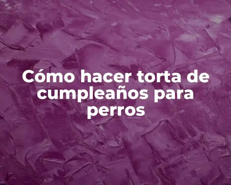 Cómo hacer torta de cumpleaños para perros