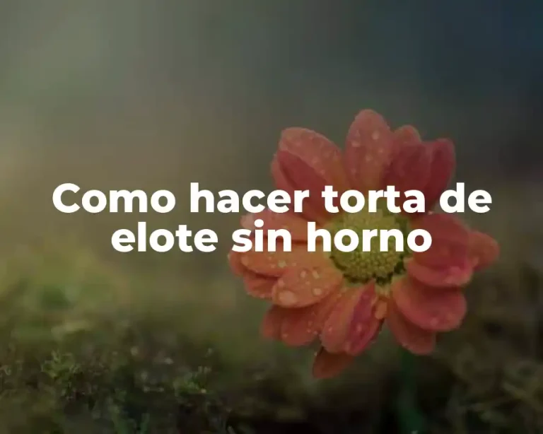 Como hacer torta de elote sin horno