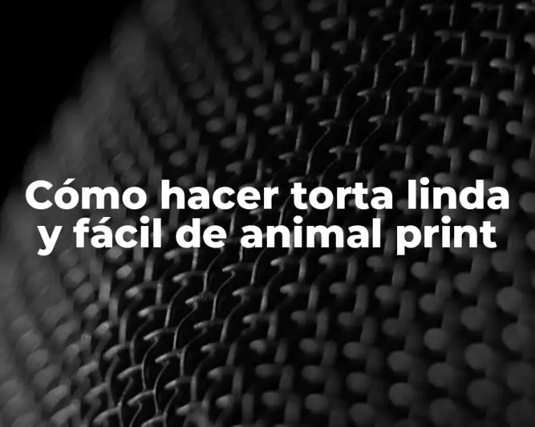 Cómo hacer torta linda y fácil de animal print