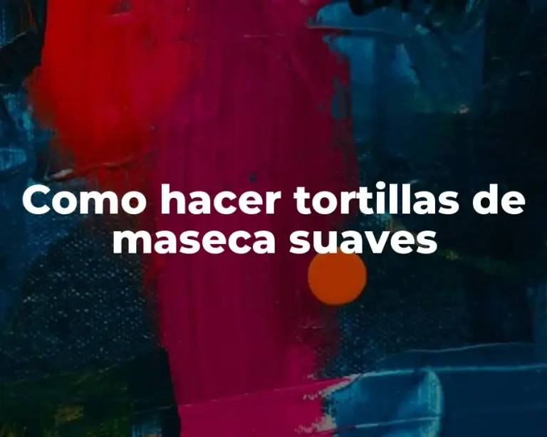 Como hacer tortillas de maseca suaves