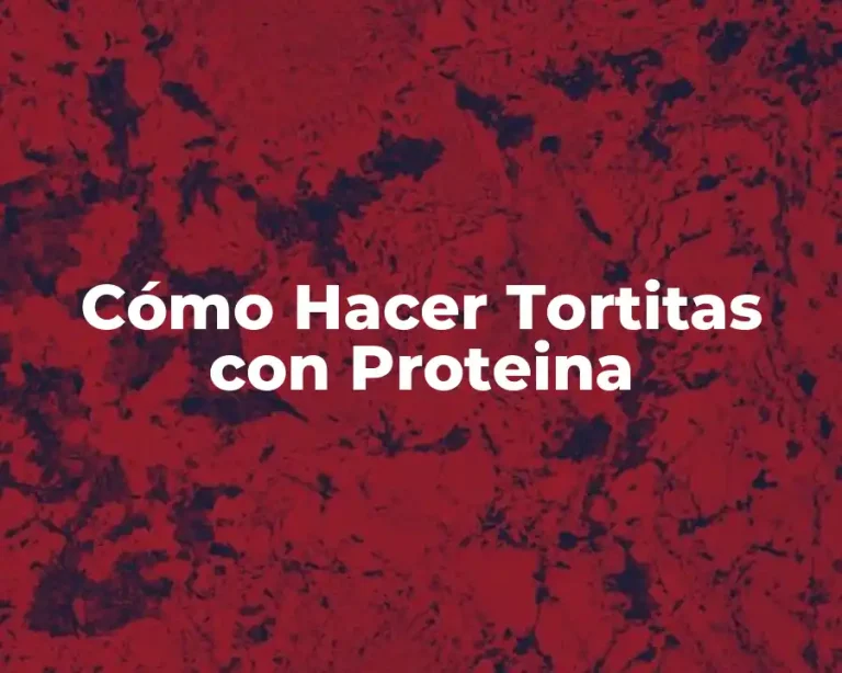 Cómo Hacer Tortitas con Proteina