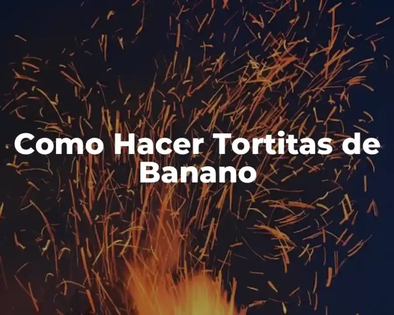 Como Hacer Tortitas de Banano