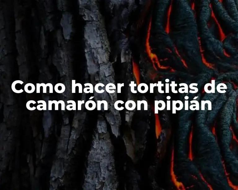 Como hacer tortitas de camarón con pipián