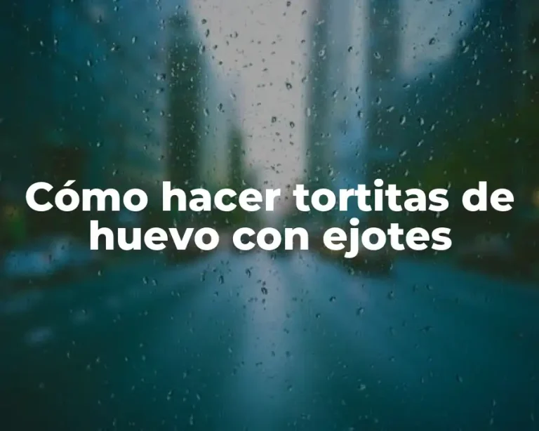 Cómo hacer tortitas de huevo con ejotes