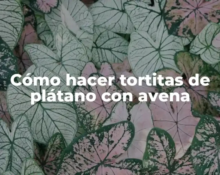 Cómo hacer tortitas de plátano con avena