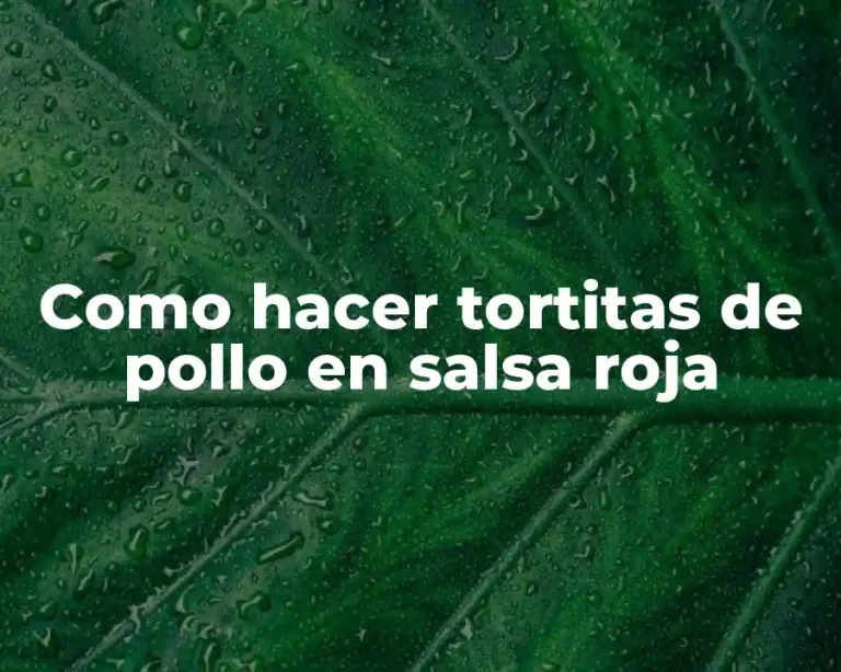 Como hacer tortitas de pollo en salsa roja