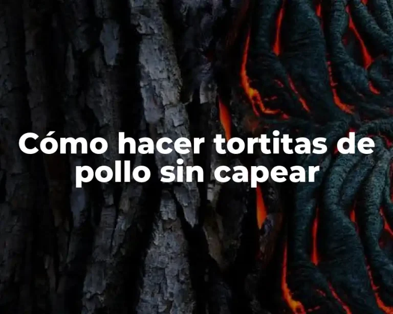 Cómo hacer tortitas de pollo sin capear