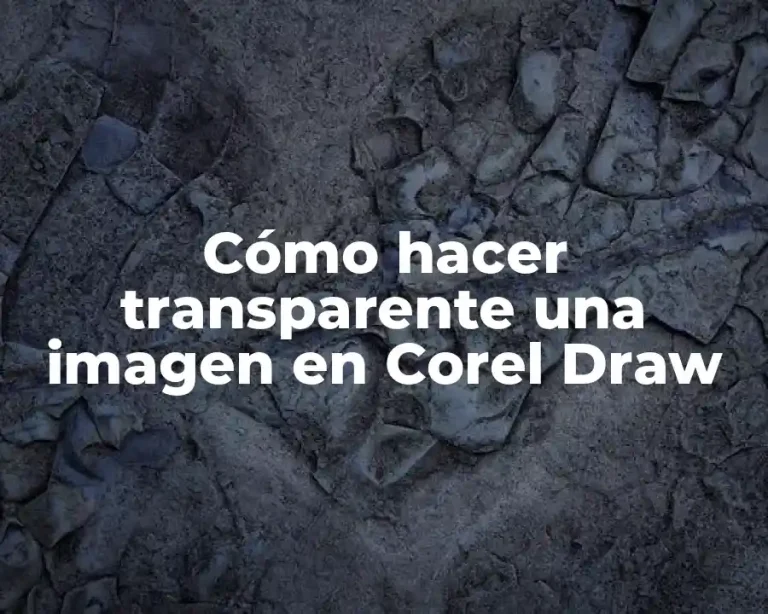 Cómo hacer transparente una imagen en Corel Draw