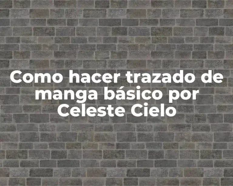 Como hacer trazado de manga básico por Celeste Cielo