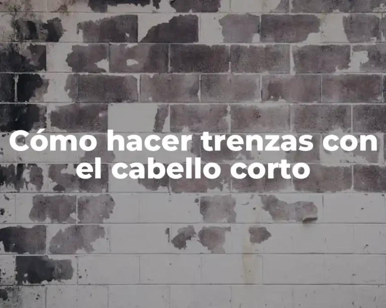 Cómo hacer trenzas con el cabello corto