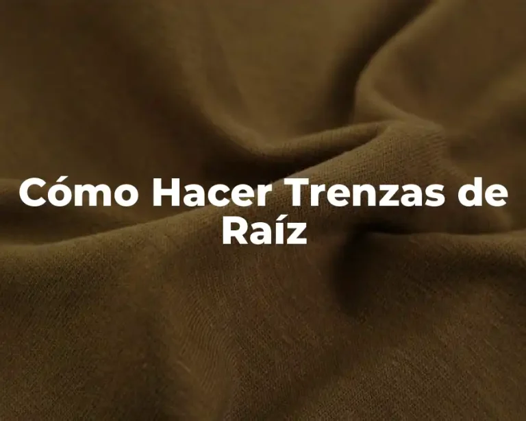 Cómo Hacer Trenzas de Raíz