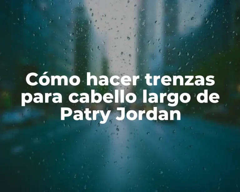 Cómo hacer trenzas para cabello largo de Patry Jordan