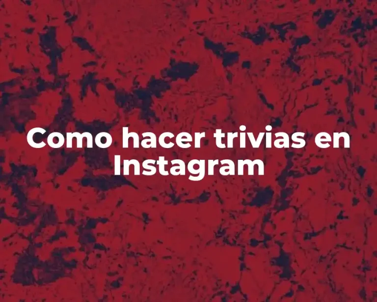 Como hacer trivias en Instagram