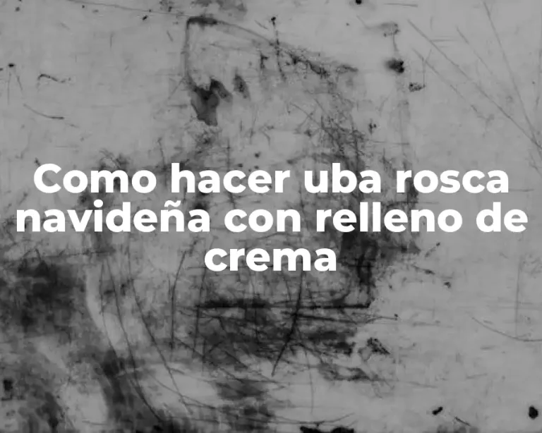 Como hacer uba rosca navideña con relleno de crema