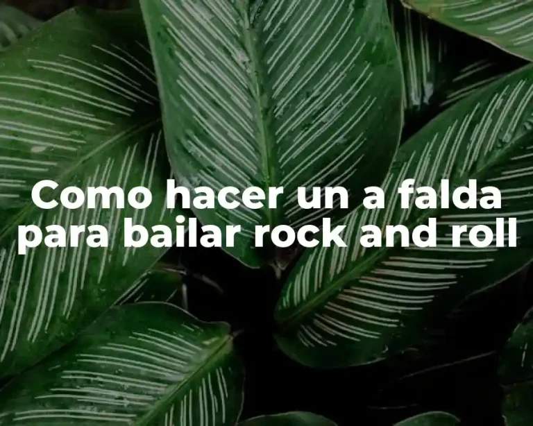 Como hacer un a falda para bailar rock and roll