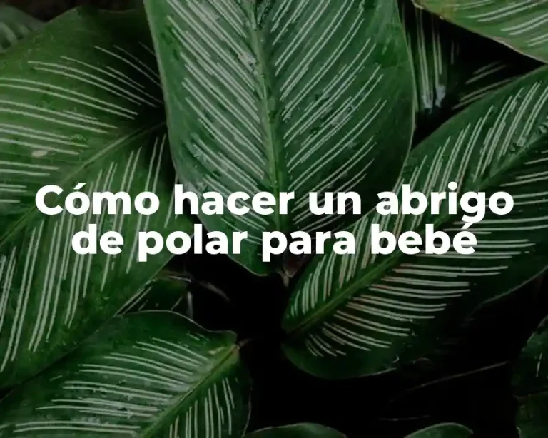 Cómo hacer un abrigo de polar para bebé