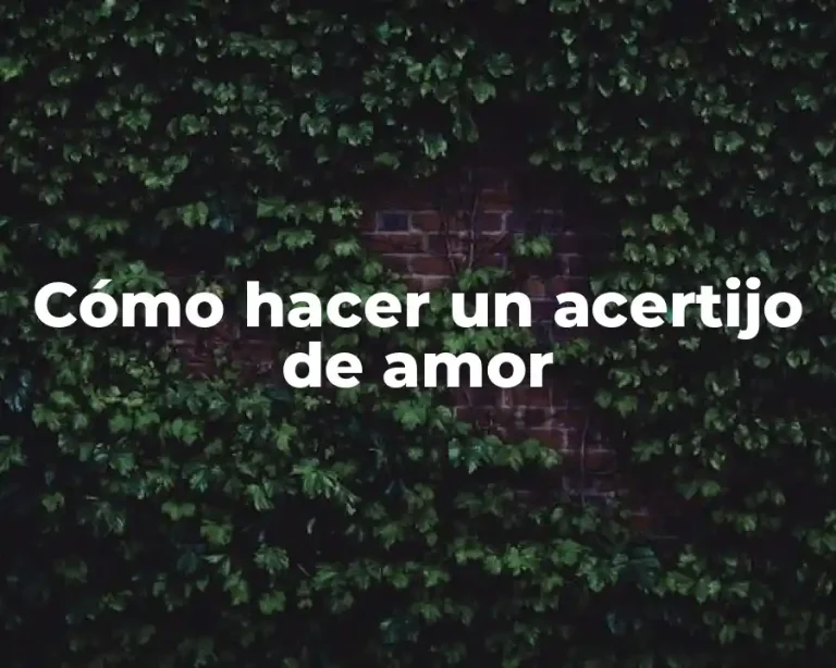 Cómo hacer un acertijo de amor