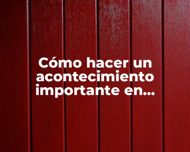 Cómo hacer un acontecimiento importante en Facebook