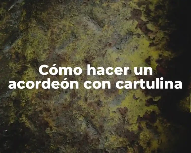 Cómo hacer un acordeón con cartulina