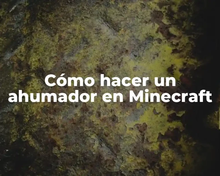 Cómo hacer un ahumador en Minecraft